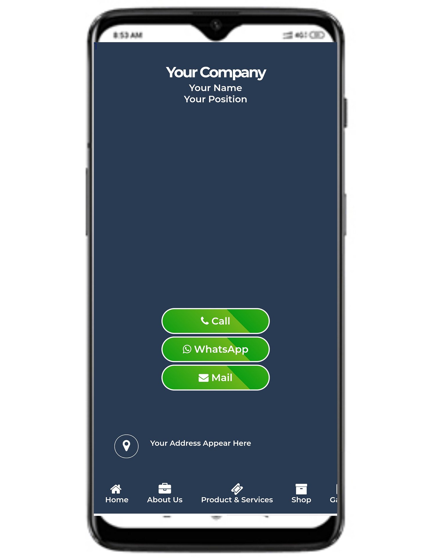 Digital Business Card Template 1