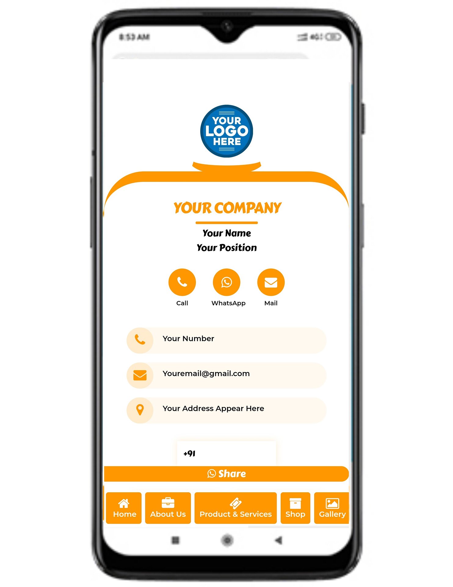 Digital Business Card Template 1
